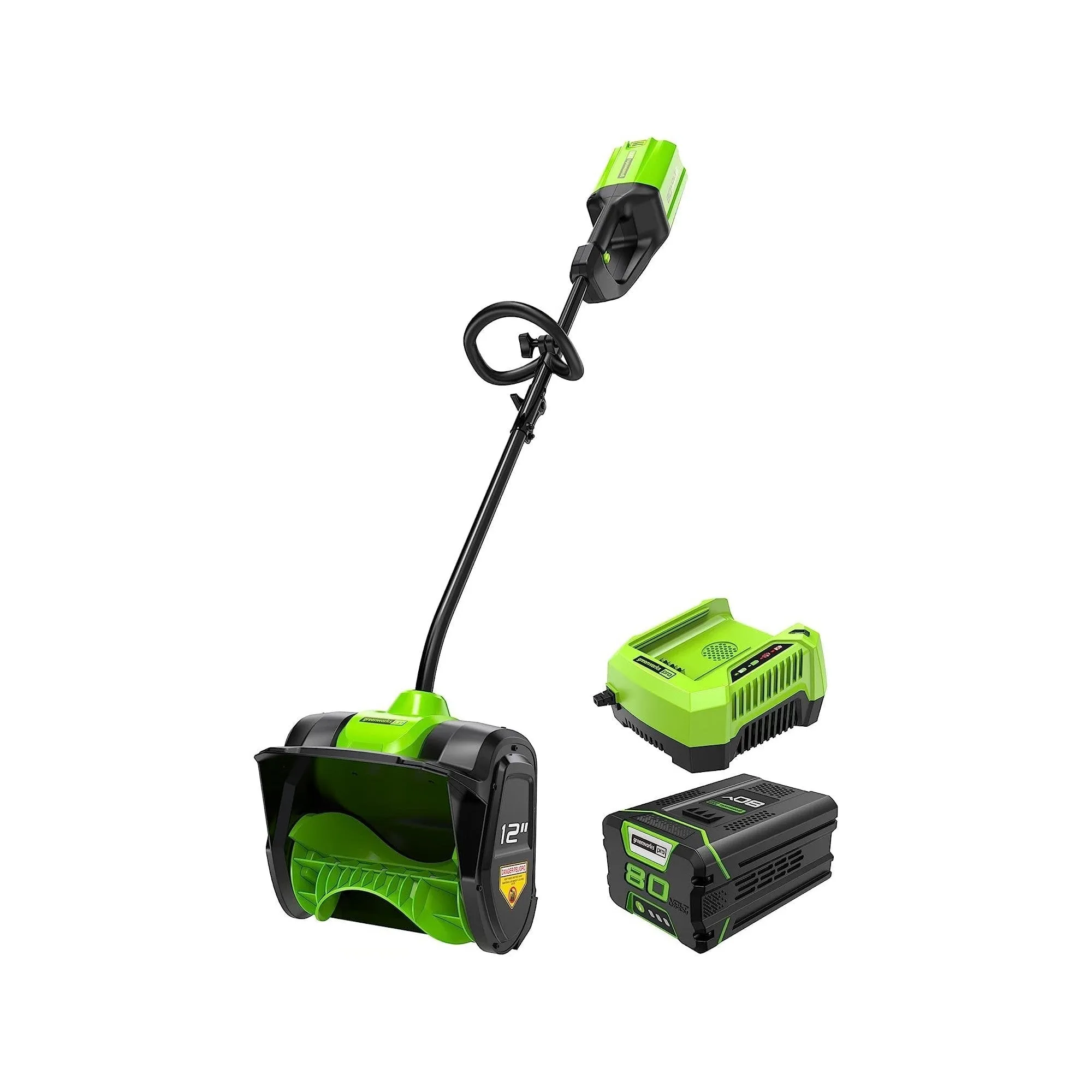 80V 12" Cordless Battery Snow Shovel w/ 5.0Ah Battery & Charger