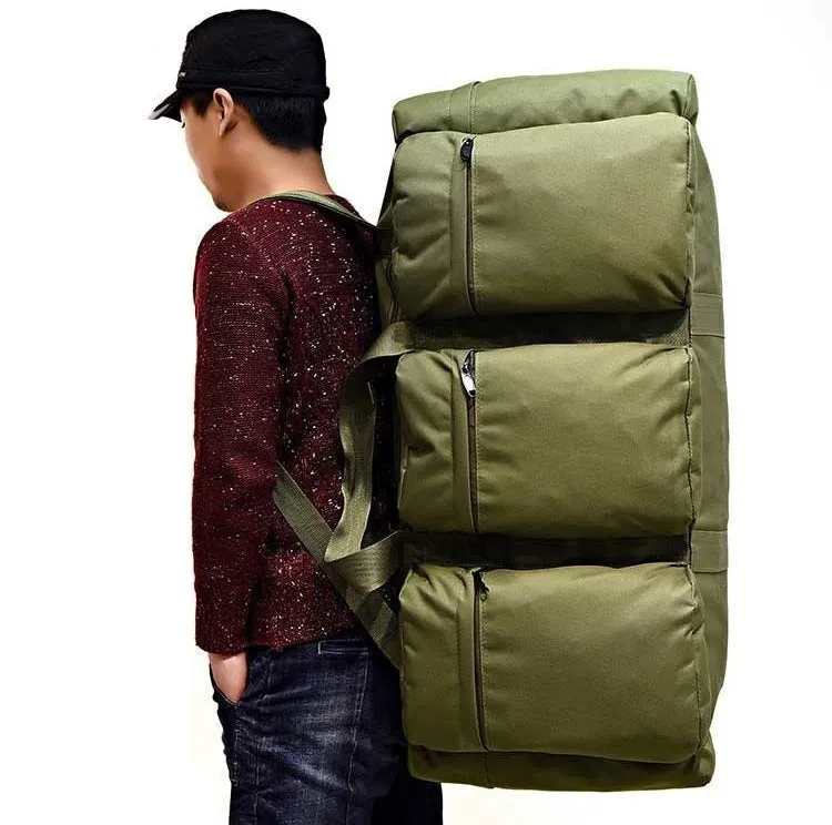 90L Large Capacity Outdoor Military Travel Hiking Camouflage Bag for Men