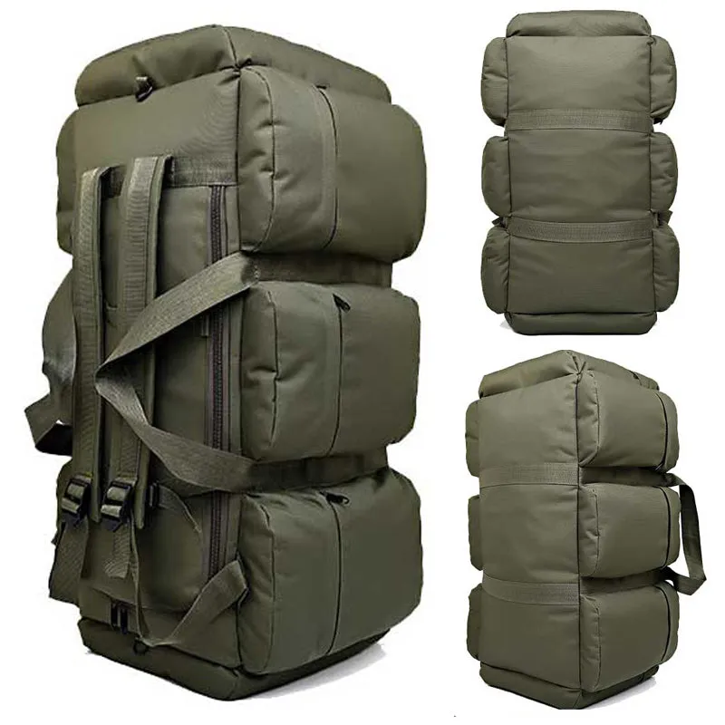 90L Large Capacity Outdoor Military Travel Hiking Camouflage Bag for Men