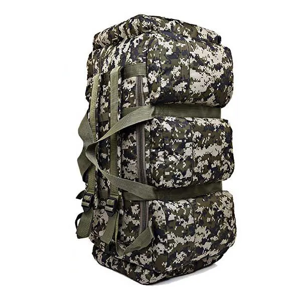 90L Large Capacity Outdoor Military Travel Hiking Camouflage Bag for Men