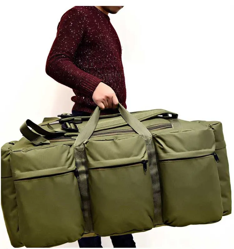 90L Large Capacity Outdoor Military Travel Hiking Camouflage Bag for Men