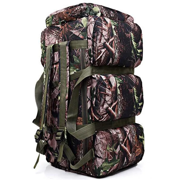 90L Large Capacity Outdoor Military Travel Hiking Camouflage Bag for Men