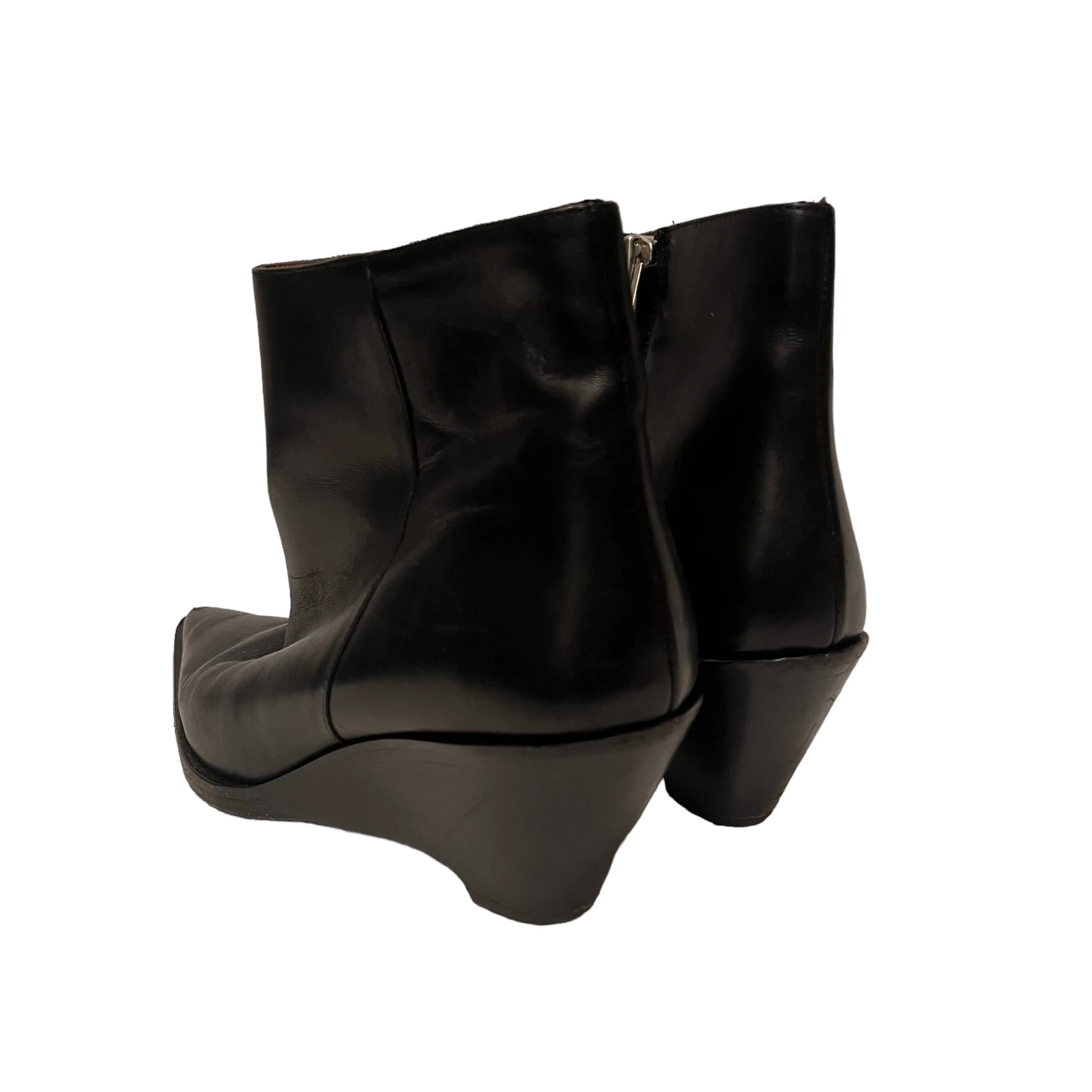 Acne Studios/Boots/EU 38/Leather/BLK/Carrie Wedge Boot