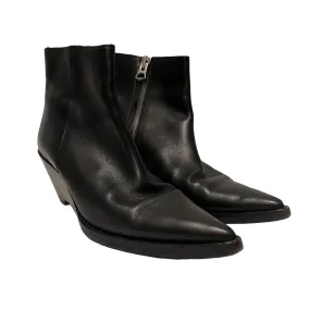 Acne Studios/Boots/EU 38/Leather/BLK/Carrie Wedge Boot