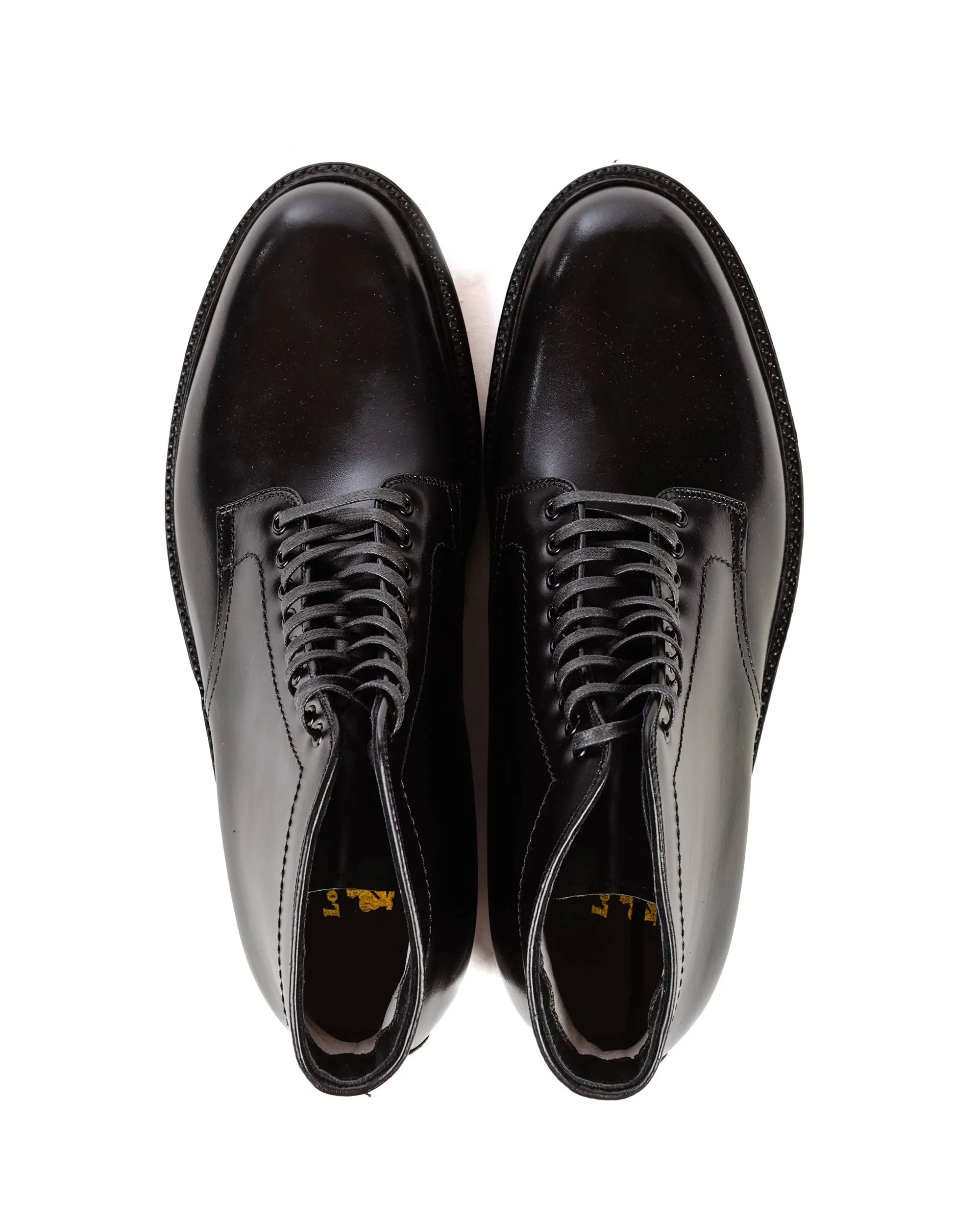 Alden Plain Toe Boot Black Calfskin G2803