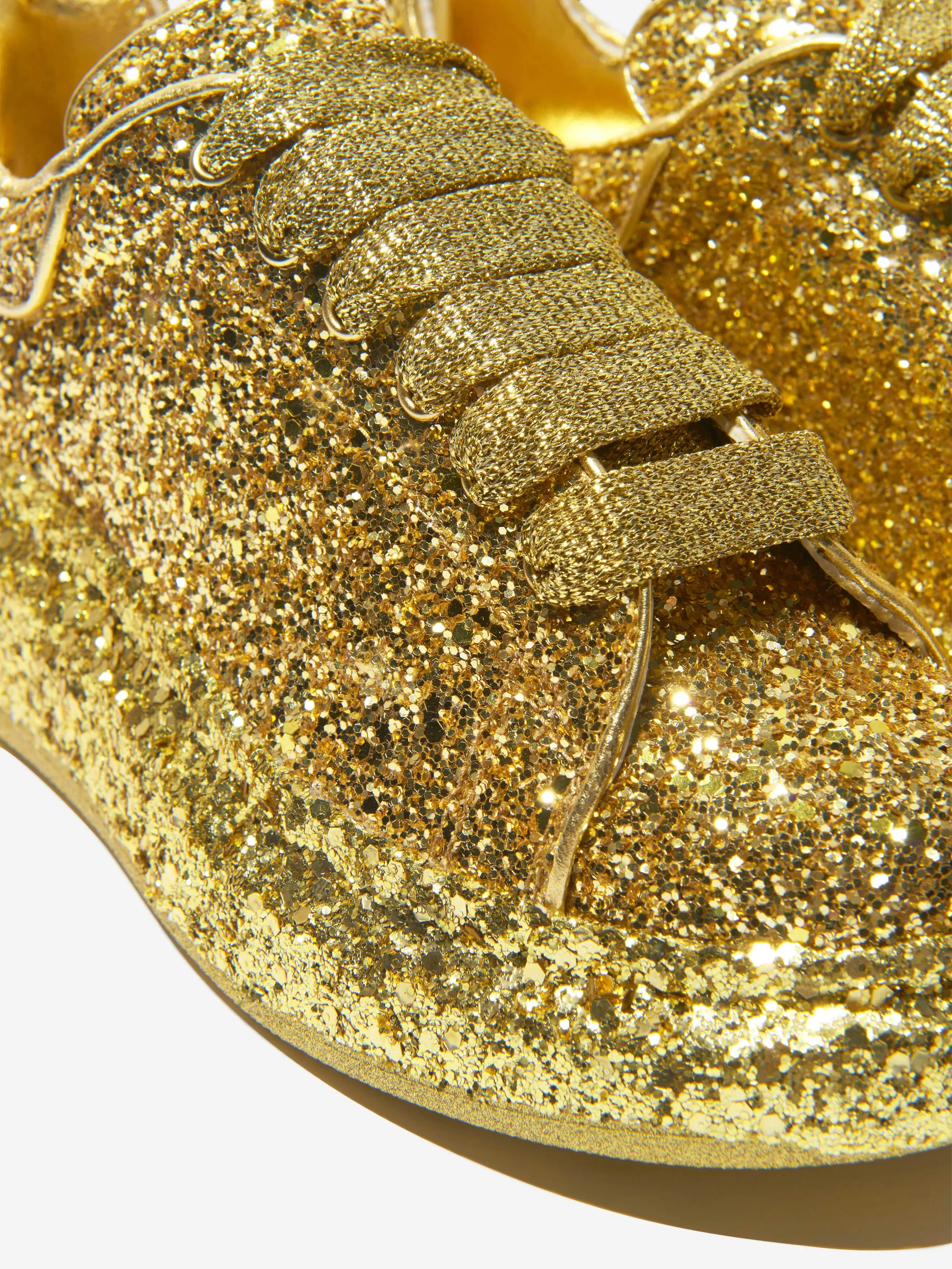 Alexander McQueen Girls Glitter Chunky Trainers