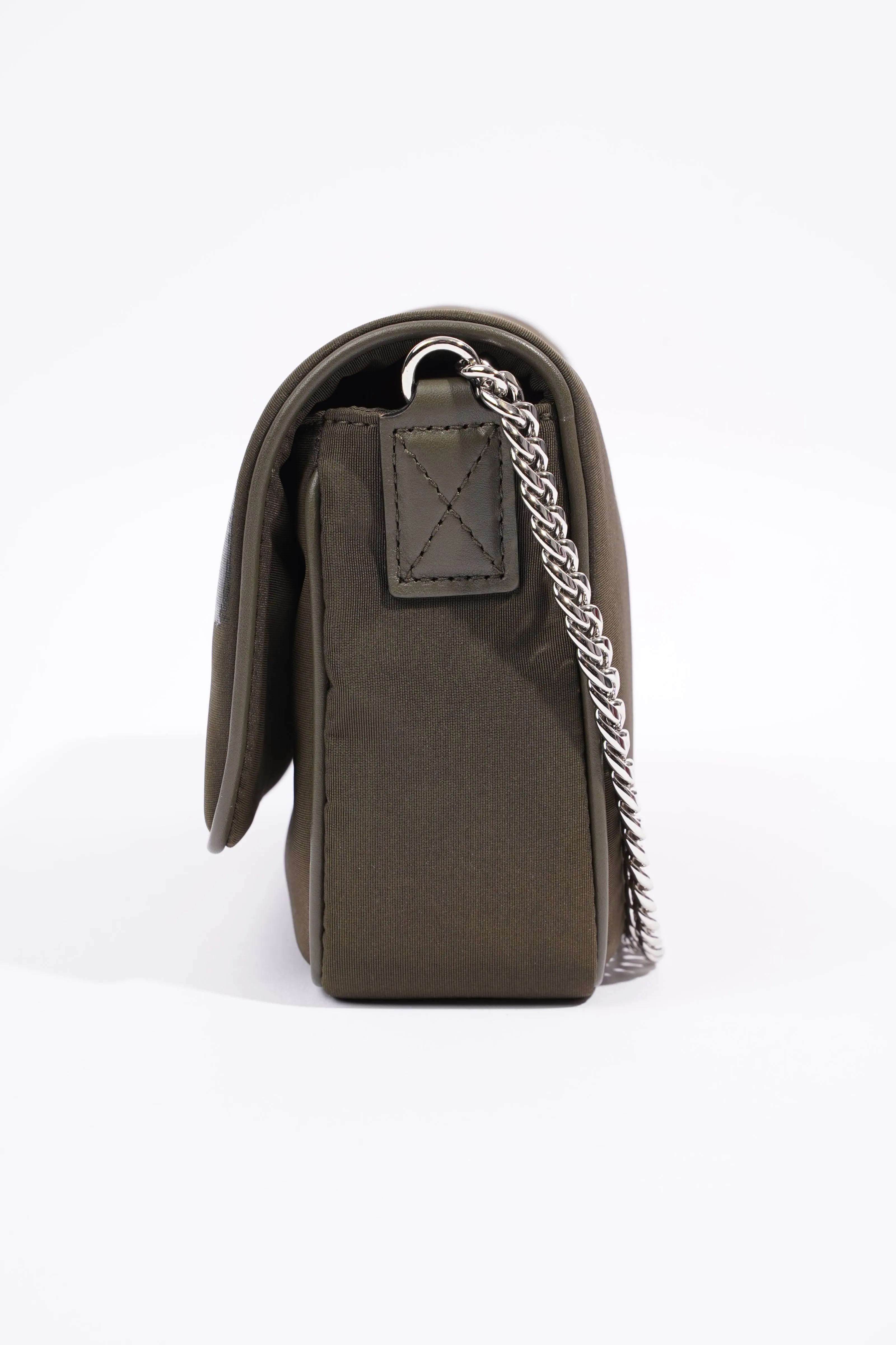 Alexander McQueen Graffiti-Logo Bag Khaki Re Nylon