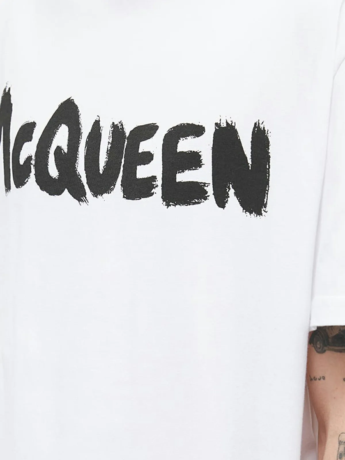 ALEXANDER MCQUEEN GRAFITTI LOGO TEE