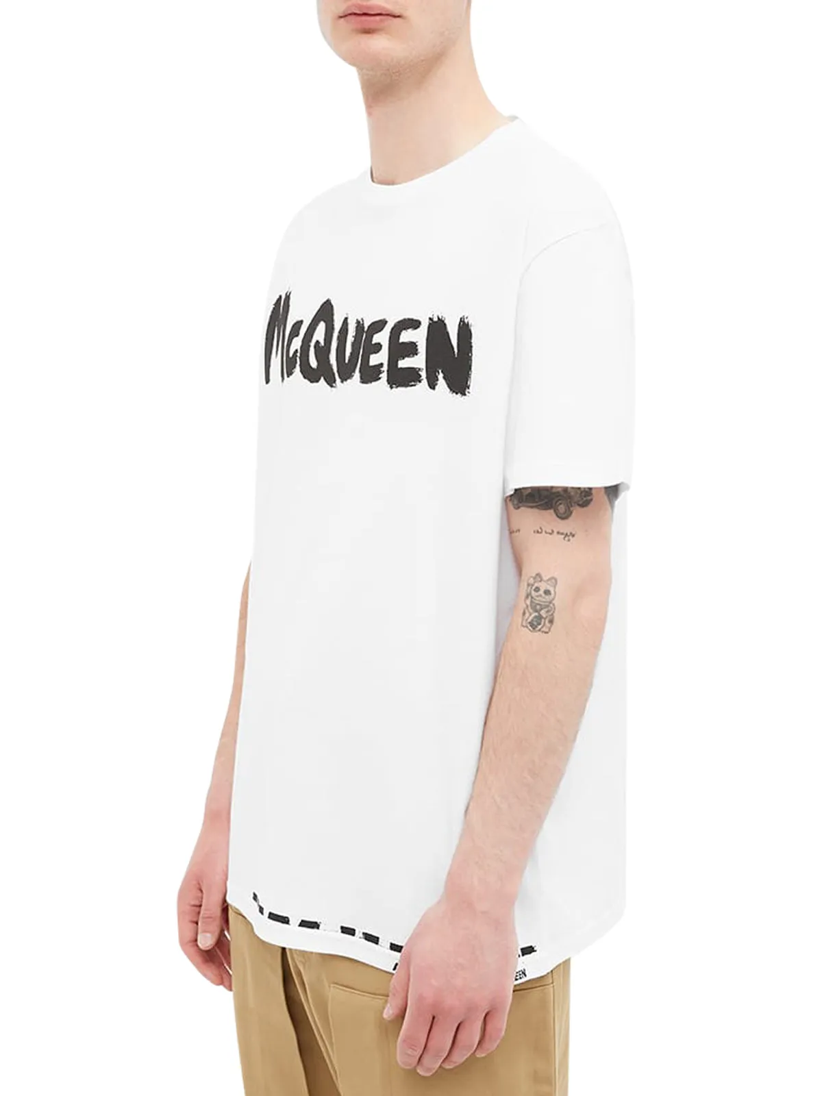 ALEXANDER MCQUEEN GRAFITTI LOGO TEE