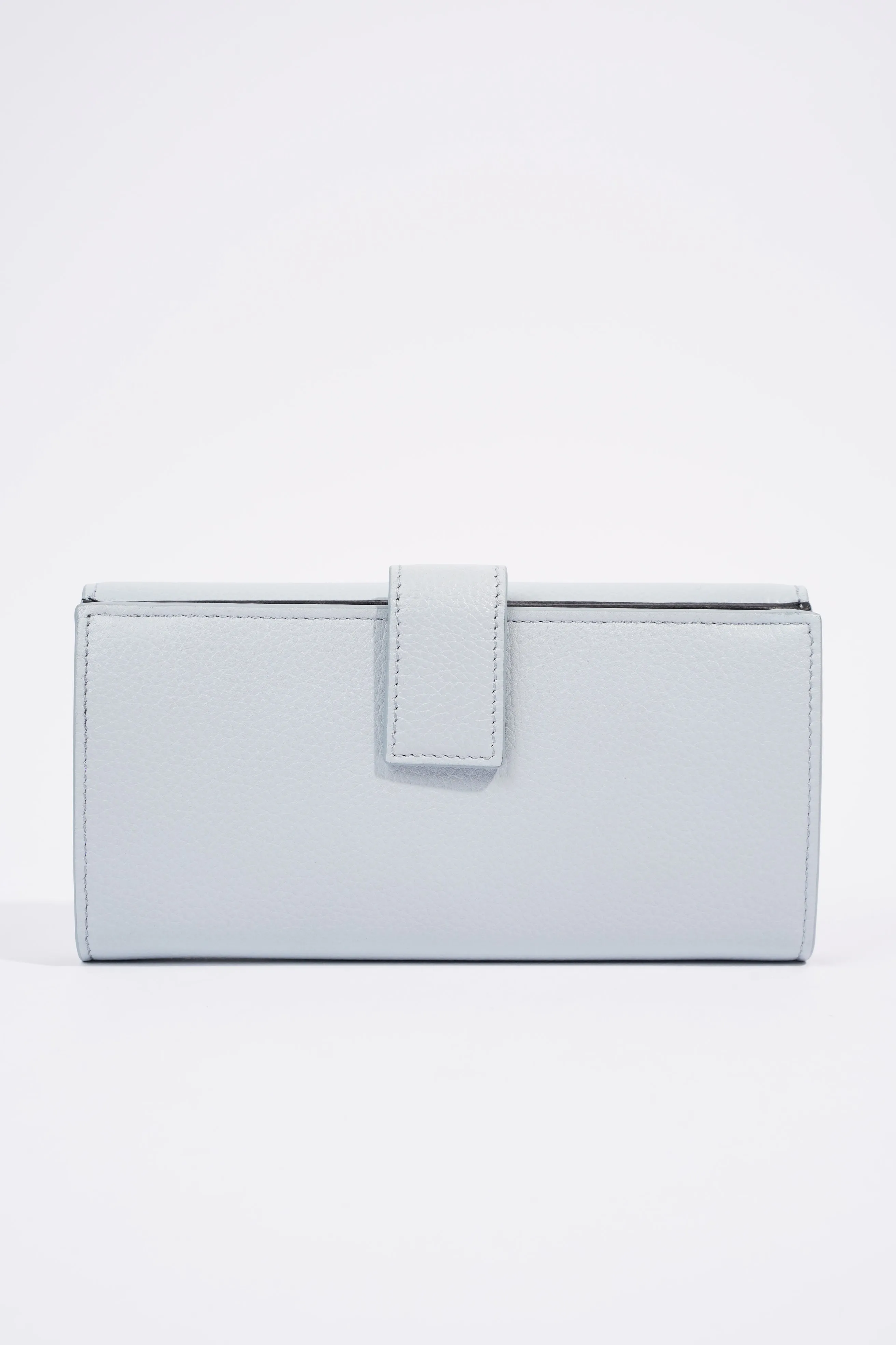 Alexander McQueen Long Wallet Light Blue Leather