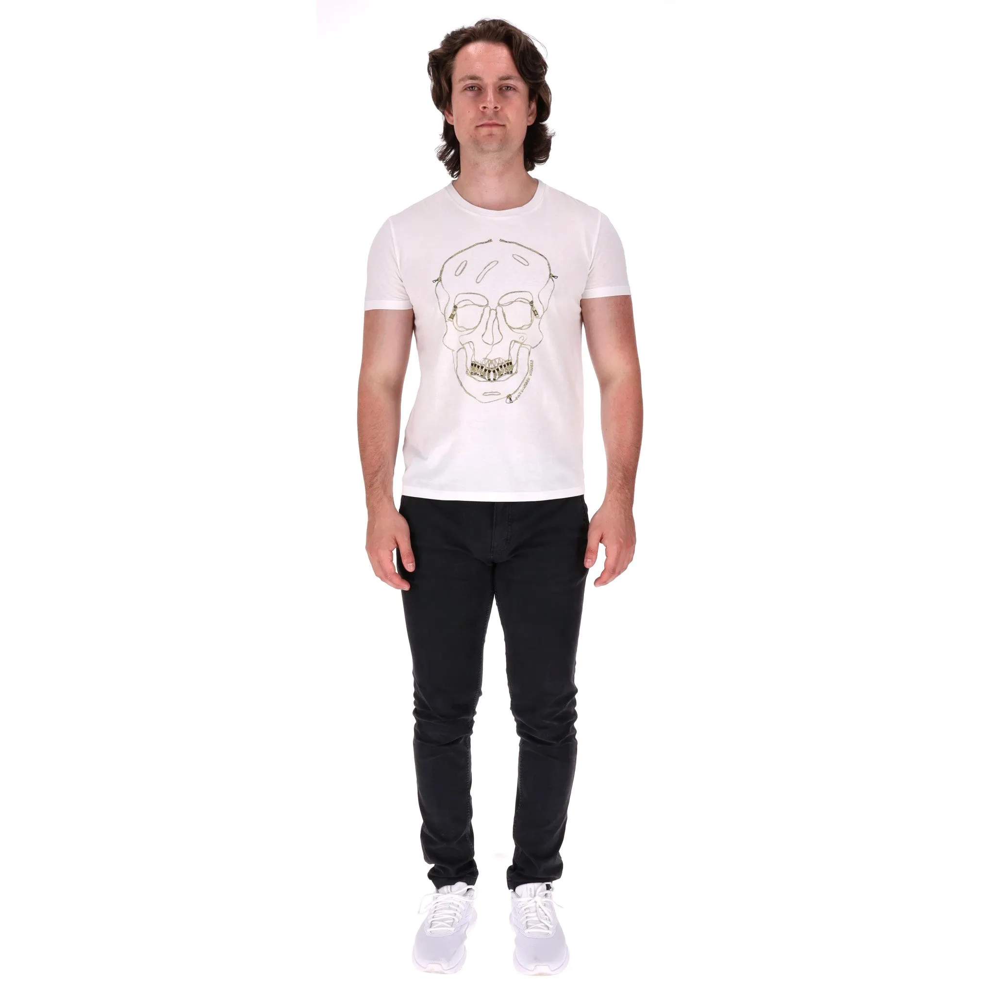 Alexander McQueen Skull Cotton T-Shirt. Size M