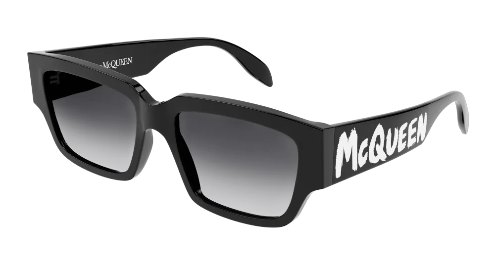 Alexander Mcqueen Sunglass Man Black Grey AM0329S-001