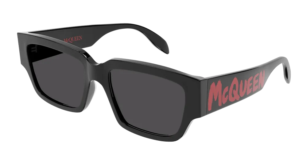 Alexander Mcqueen Sunglass Man Black Grey AM0329S-002