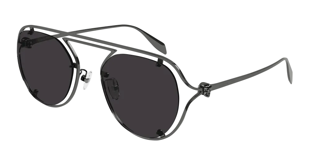 Alexander Mcqueen Sunglass Unisex Ruthenium Grey AM0365S-001