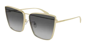 Alexander Mcqueen Sunglass Woman Gold Grey AM0298S-001