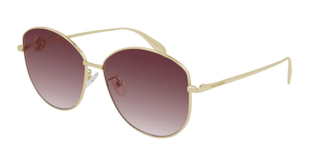 Alexander Mcqueen Sunglass Woman Gold Red AM0288S-004