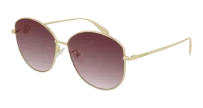 Alexander Mcqueen Sunglass Woman Gold Red AM0288S-004