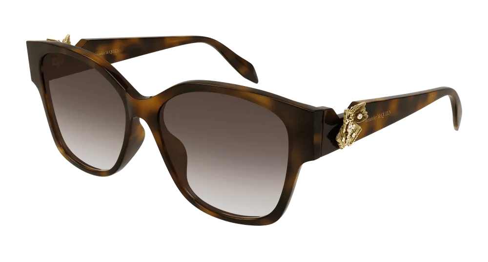 Alexander Mcqueen Sunglass Woman Havana Brown AM0370S-002