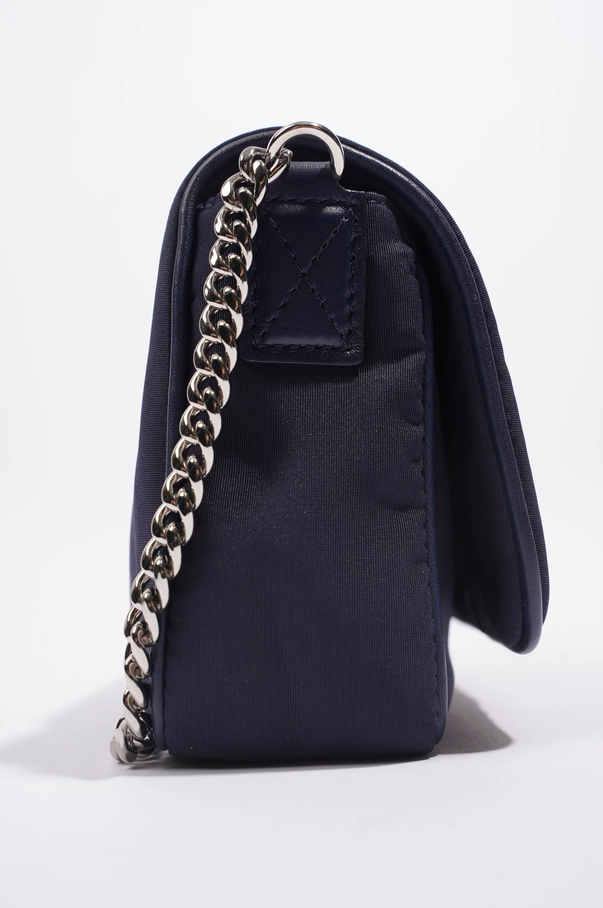 Alexander McQueen Womens Nylon Skull Bag Navy