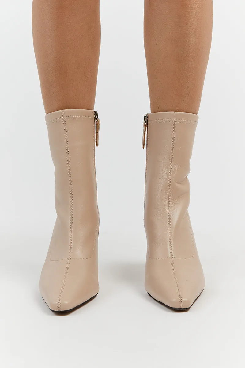 ALIAS MAE CARMEN CREAM LEATHER BOOT