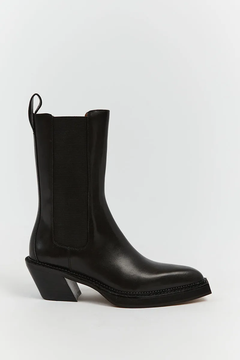 ALIAS MAE GABBI BLACK LEATHER BOOT