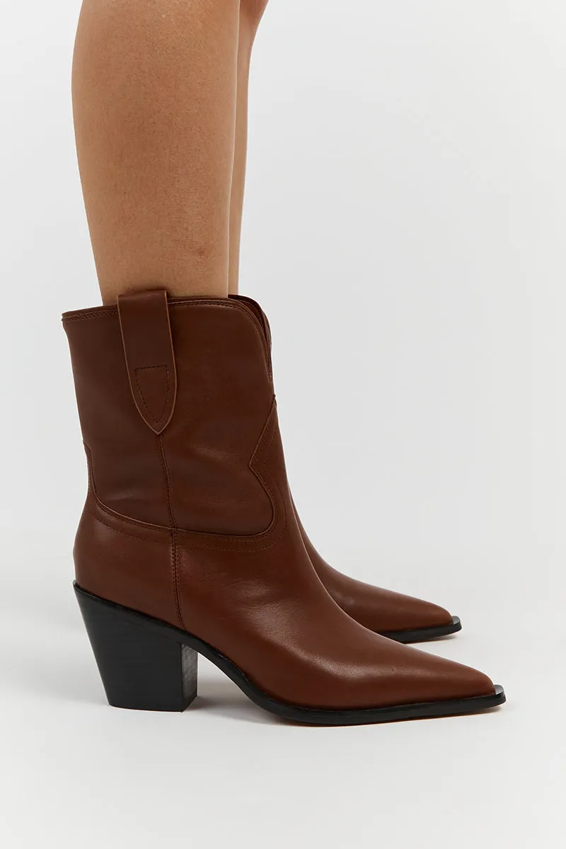 ALIAS MAE MARTHA MOCHA LEATHER BOOT