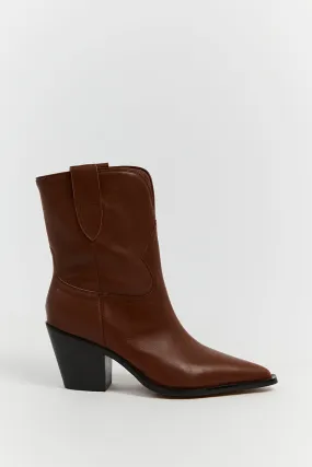 ALIAS MAE MARTHA MOCHA LEATHER BOOT