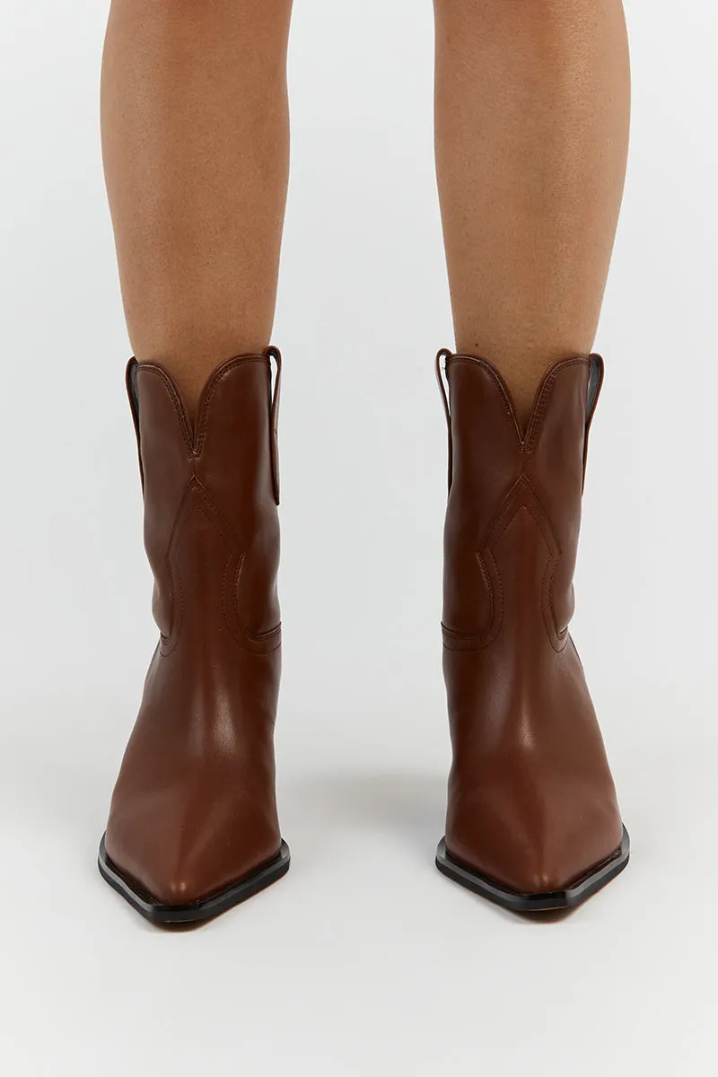 ALIAS MAE MARTHA MOCHA LEATHER BOOT