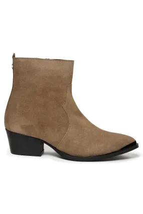 Amos Suede Boot | Dark Beige | Støvler fra Mos Mosh