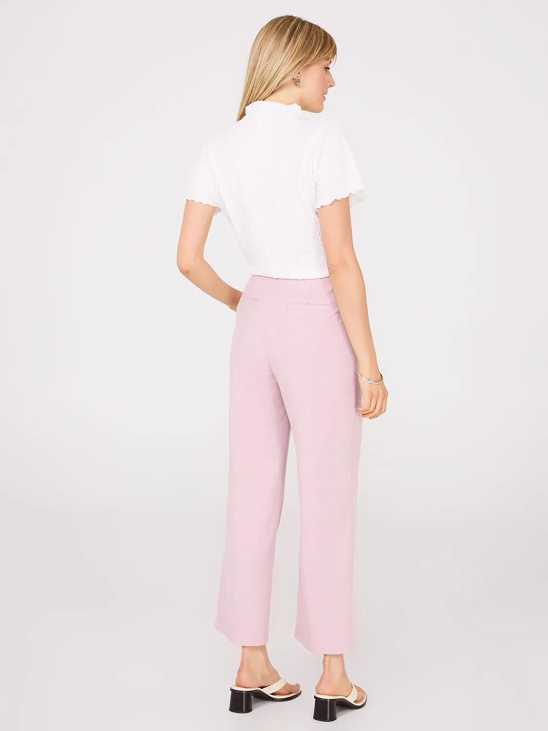 Ankle Length Straight Leg Pants