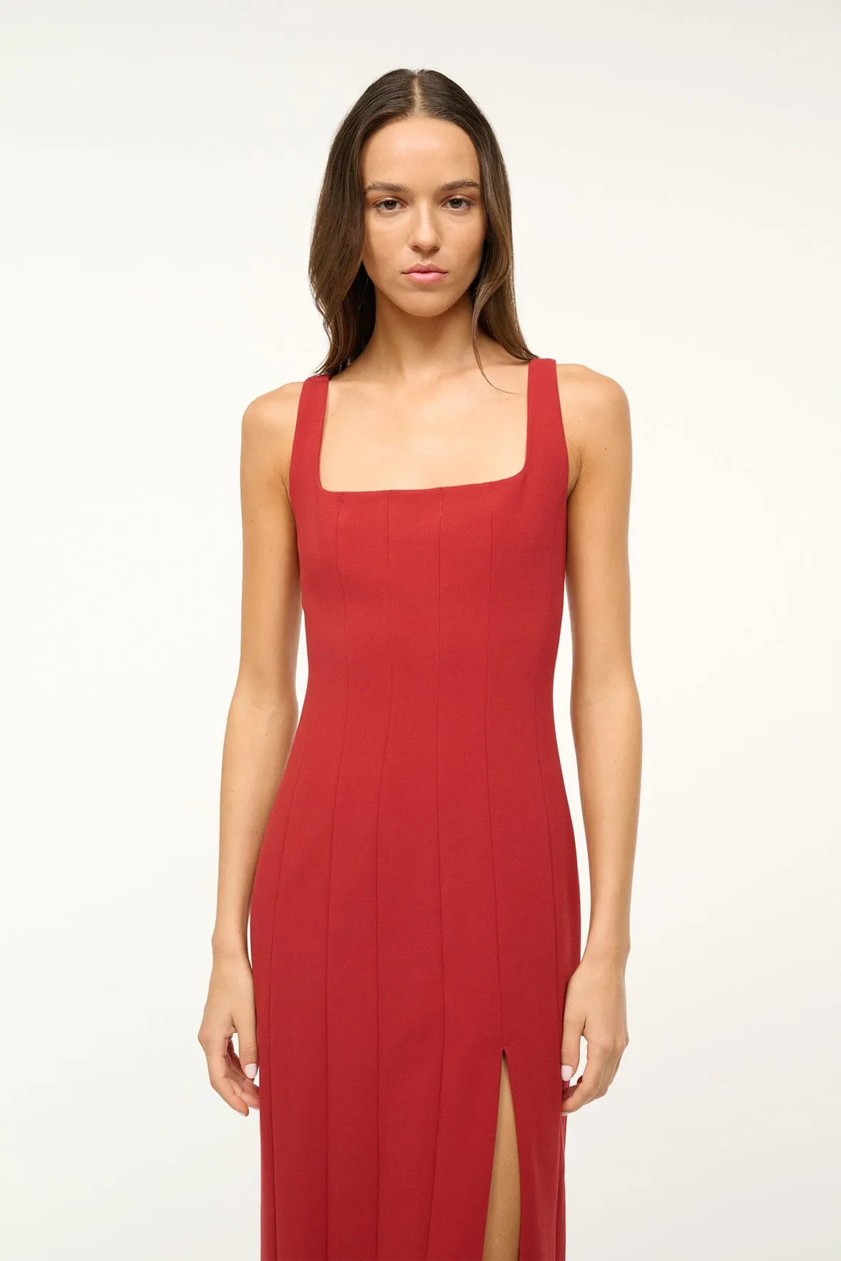 ANKLE PORTRAIT DRESS | ROUGE