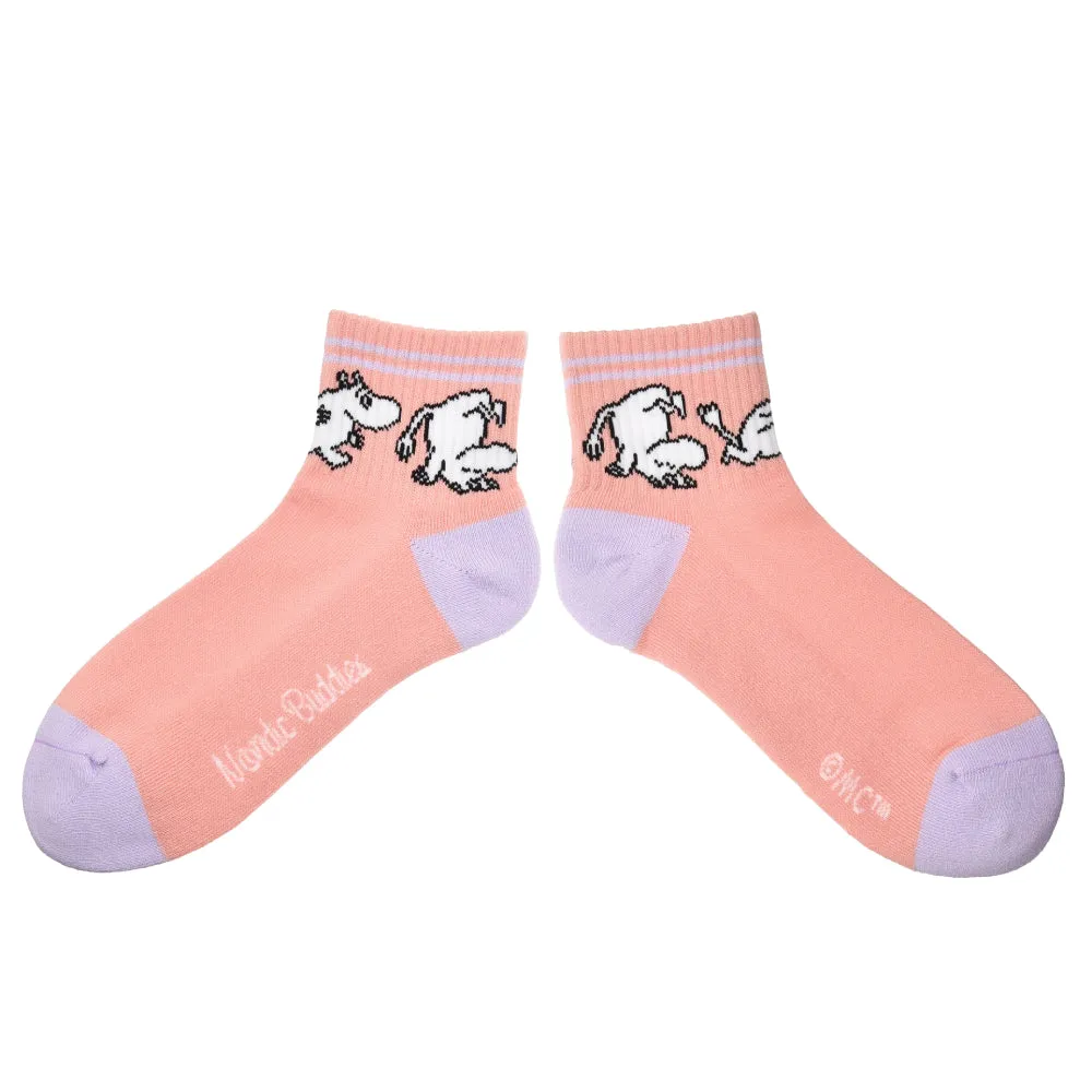 Ankle Socks Retro Moomintroll Peach