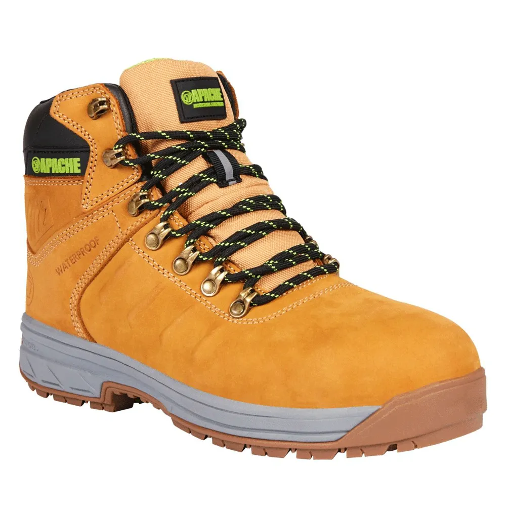 Apache Moose Jaw Leather Waterproof Safety Boot Wheat