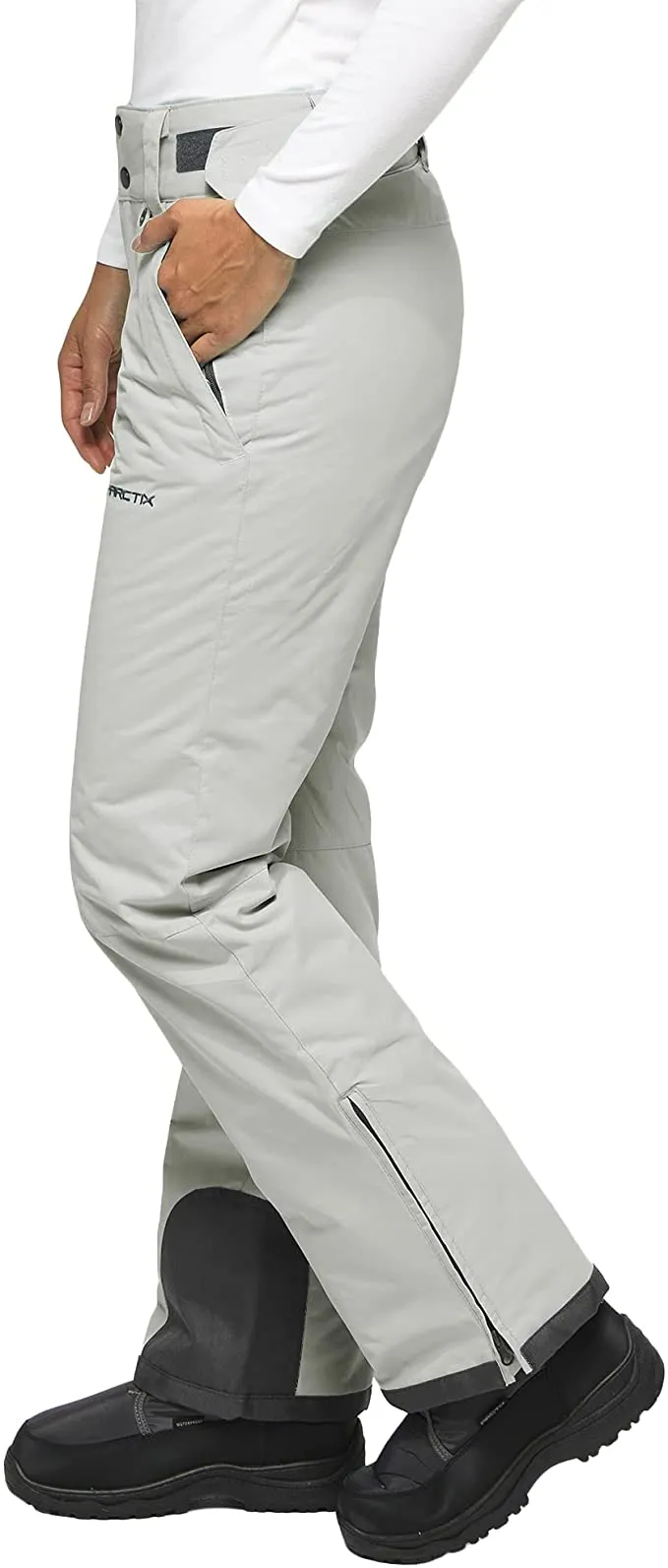 Arctix Women's Insulated Snow Pant Long Quiet Grey (2X, Quiet Grey)