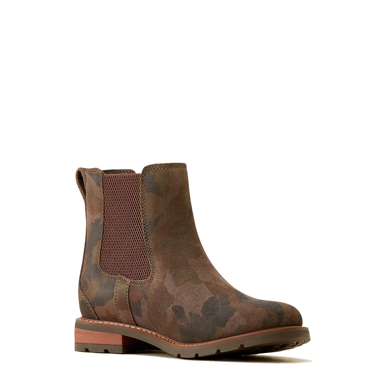 Ariat Womens Wexford Chelsea Boot Camo Suede