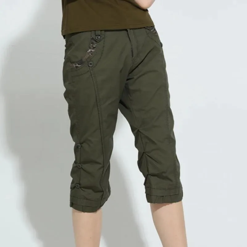 Army Slim Fit Knee Length Designer Pants