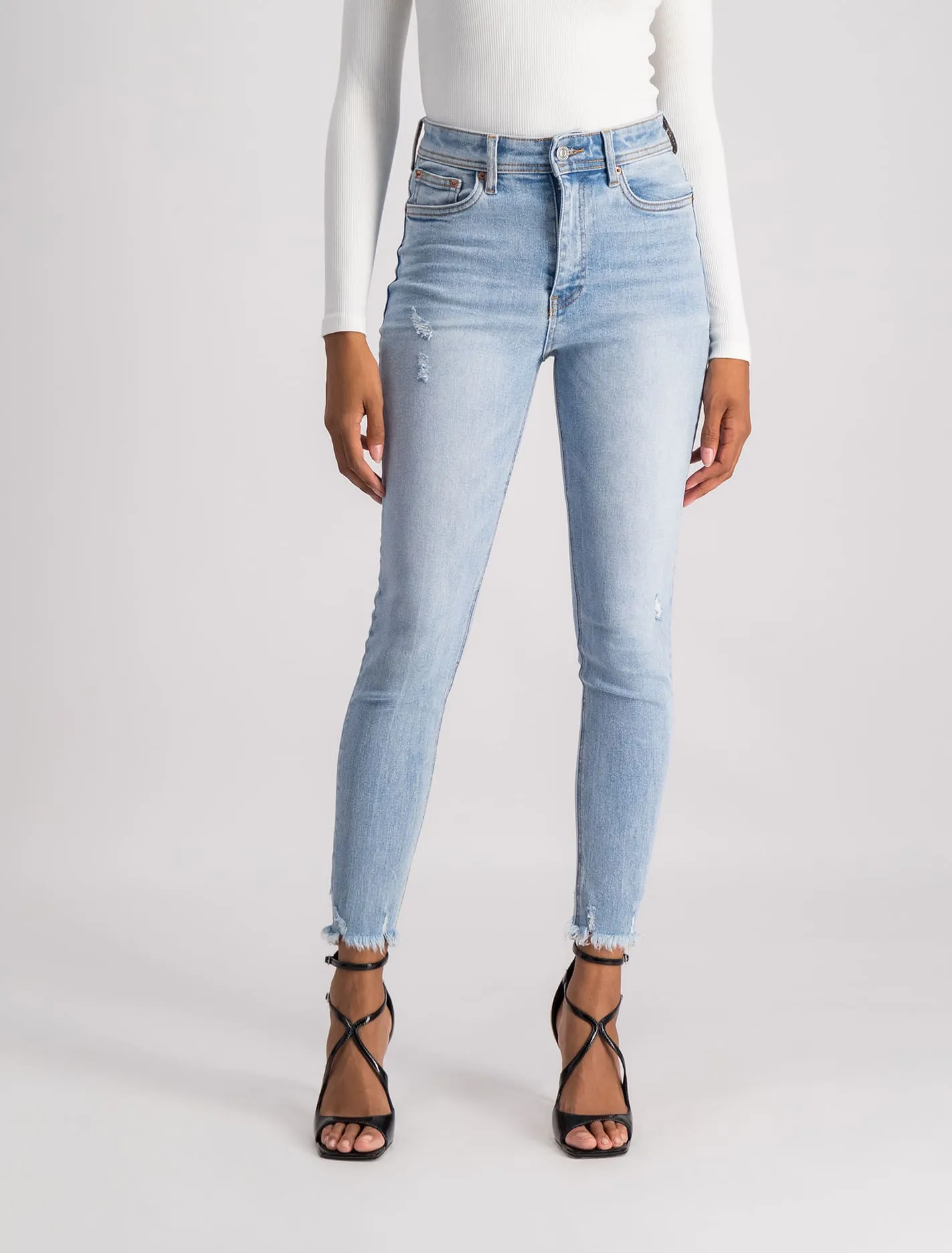 Ashley Mid-Rise Ankle Skinny Jeans