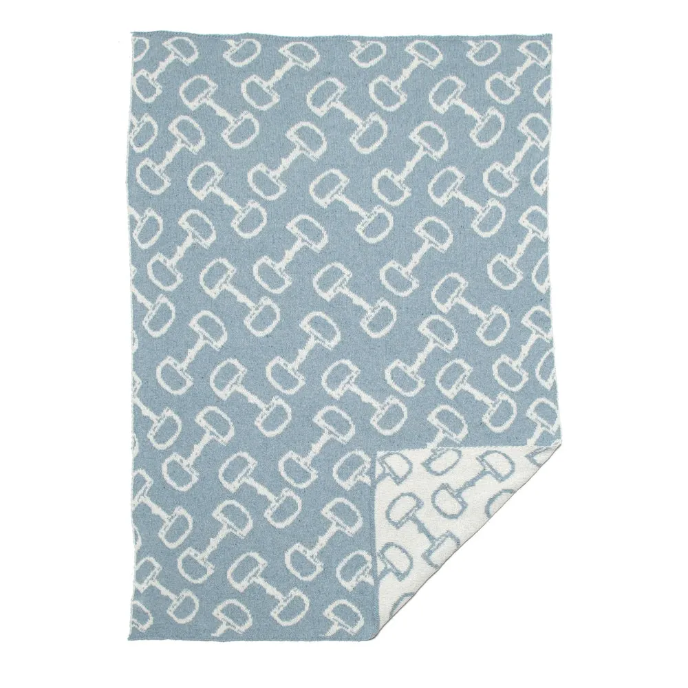 Baby Bits Reversible Blanket - Rain/Milk