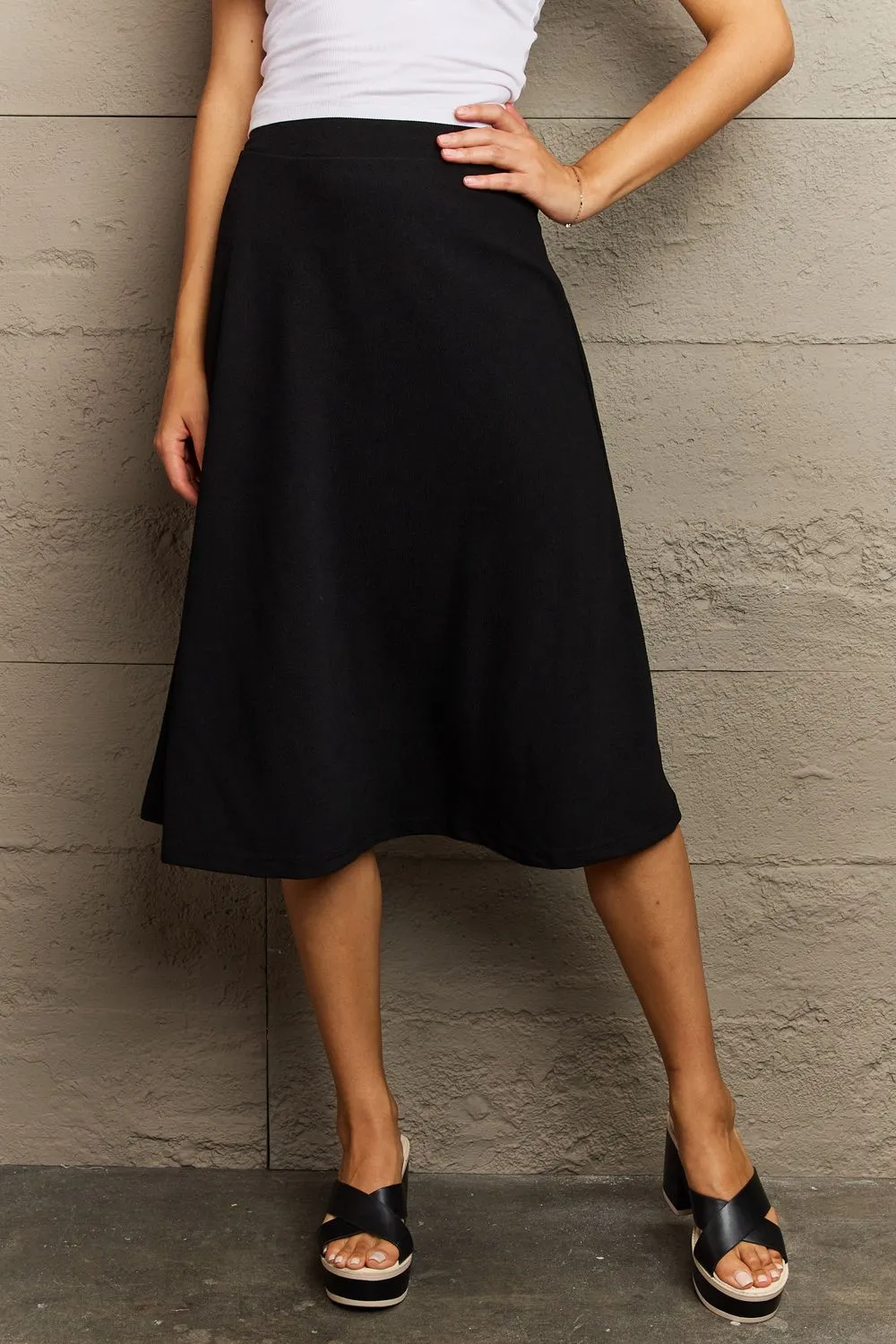 Back To Basics Knee Length Skirt