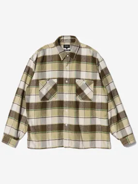 Beams Jazznep Work Shirt - Beige