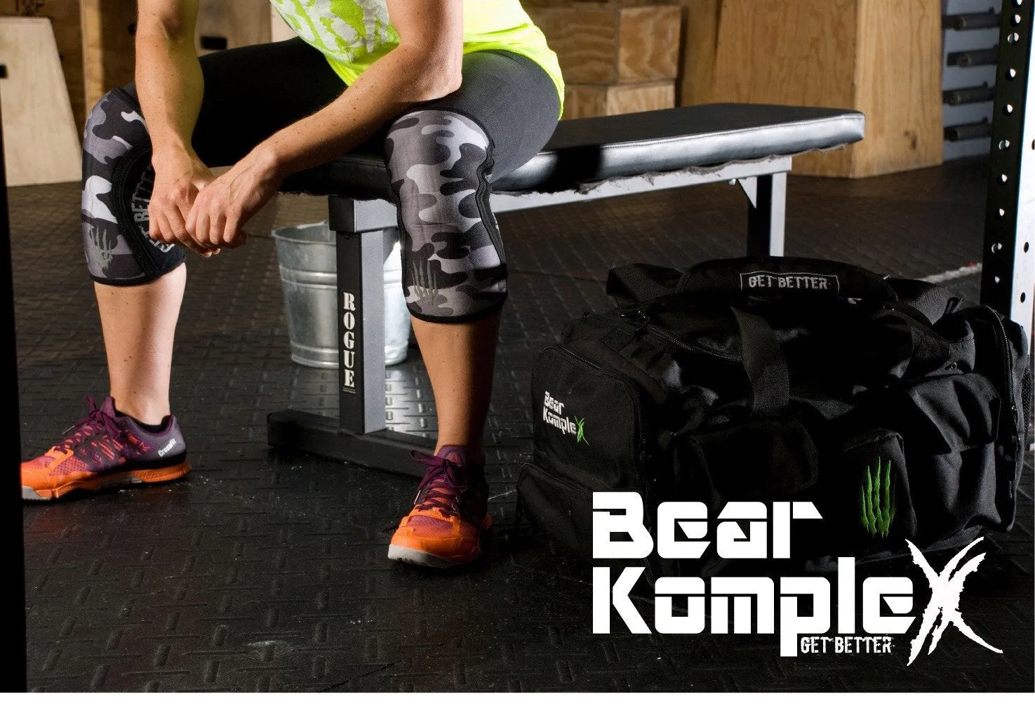 Bear KompleX Knee Sleeves - Black Camo