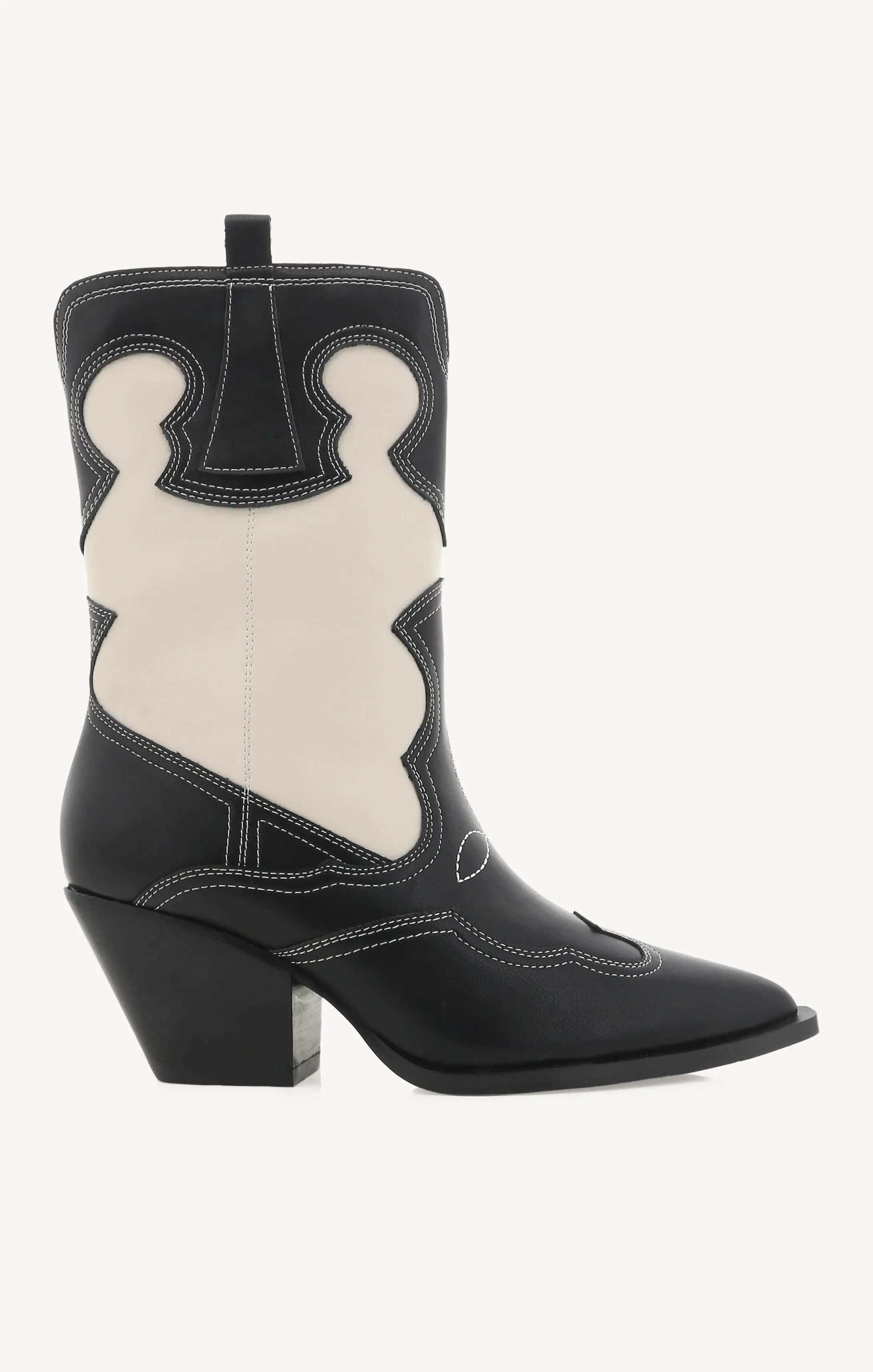 Billini Adriel Western Boot ~ Black/Ivory