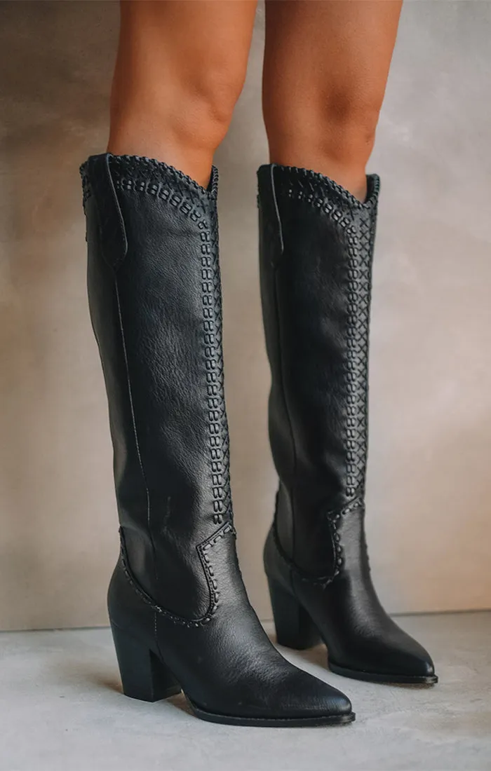 Billini Finley Cowboy Boot ~ Black