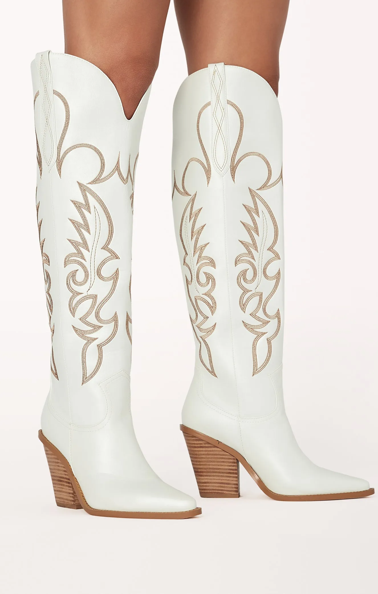 Billini Simone Western Boot ~ White