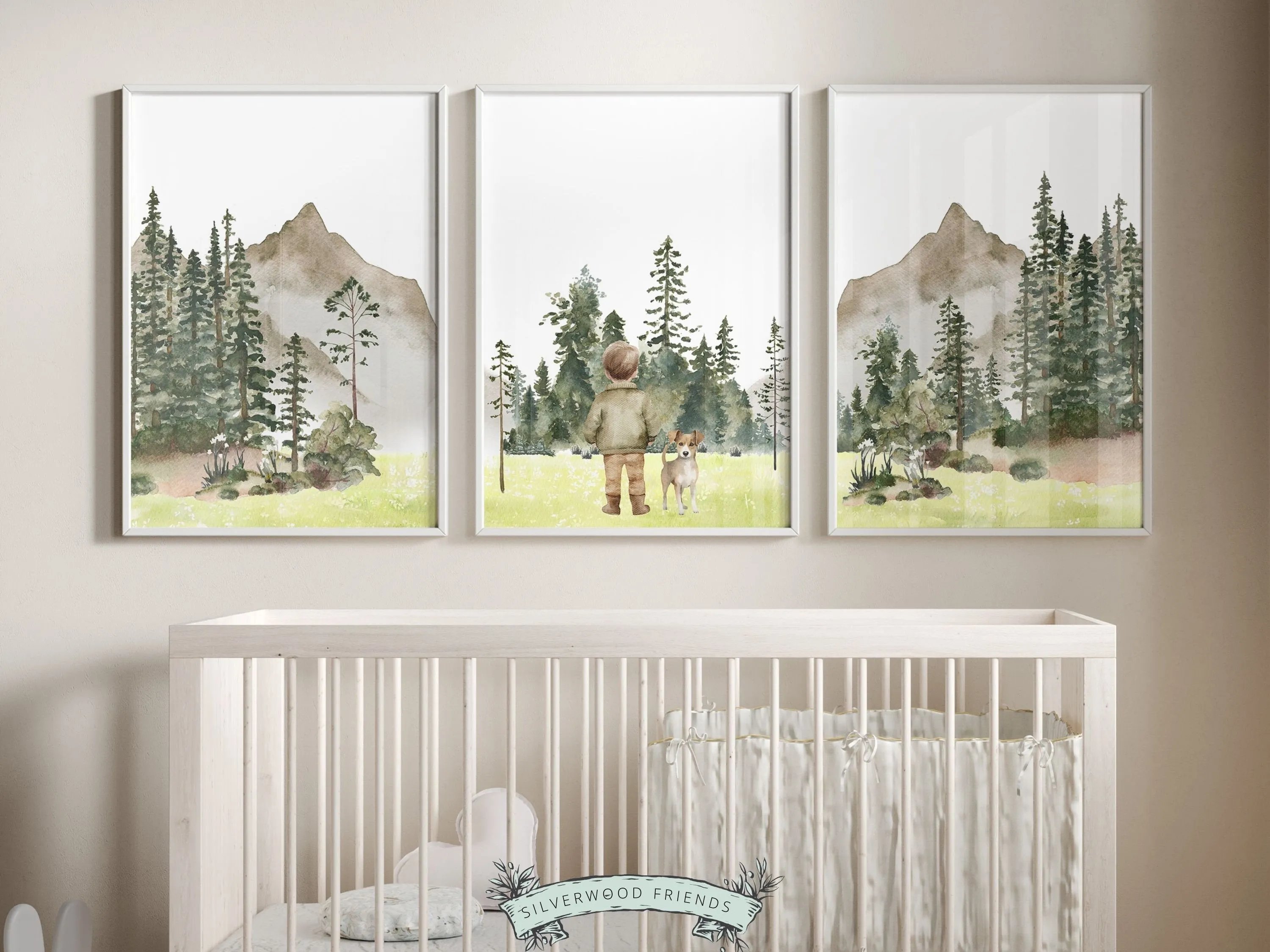 Boys Hiking Nursery Prints