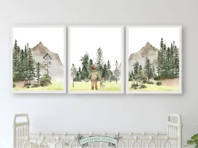 Boys Hiking Nursery Prints