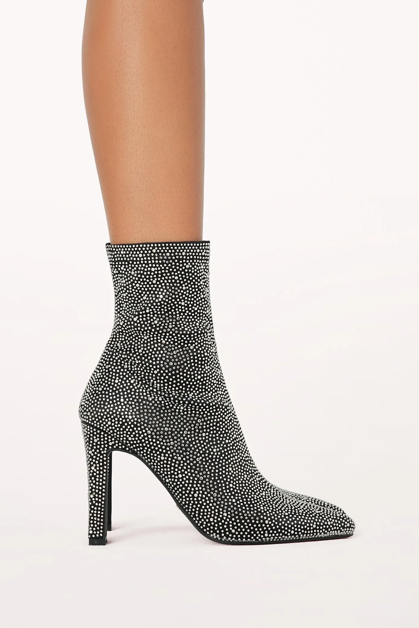 Brittany Ankle Boot - Black Rhinestone