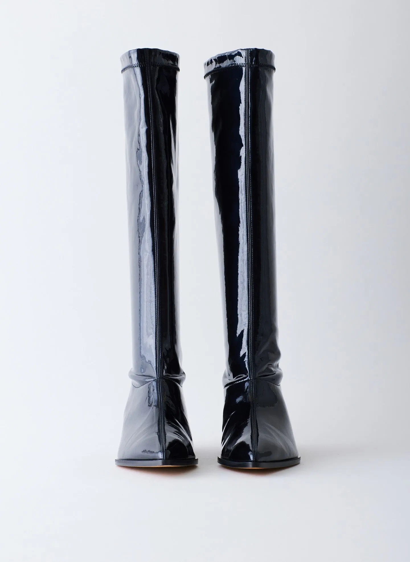 Bronson Faux Patent Leather Boot - Narrow Calf