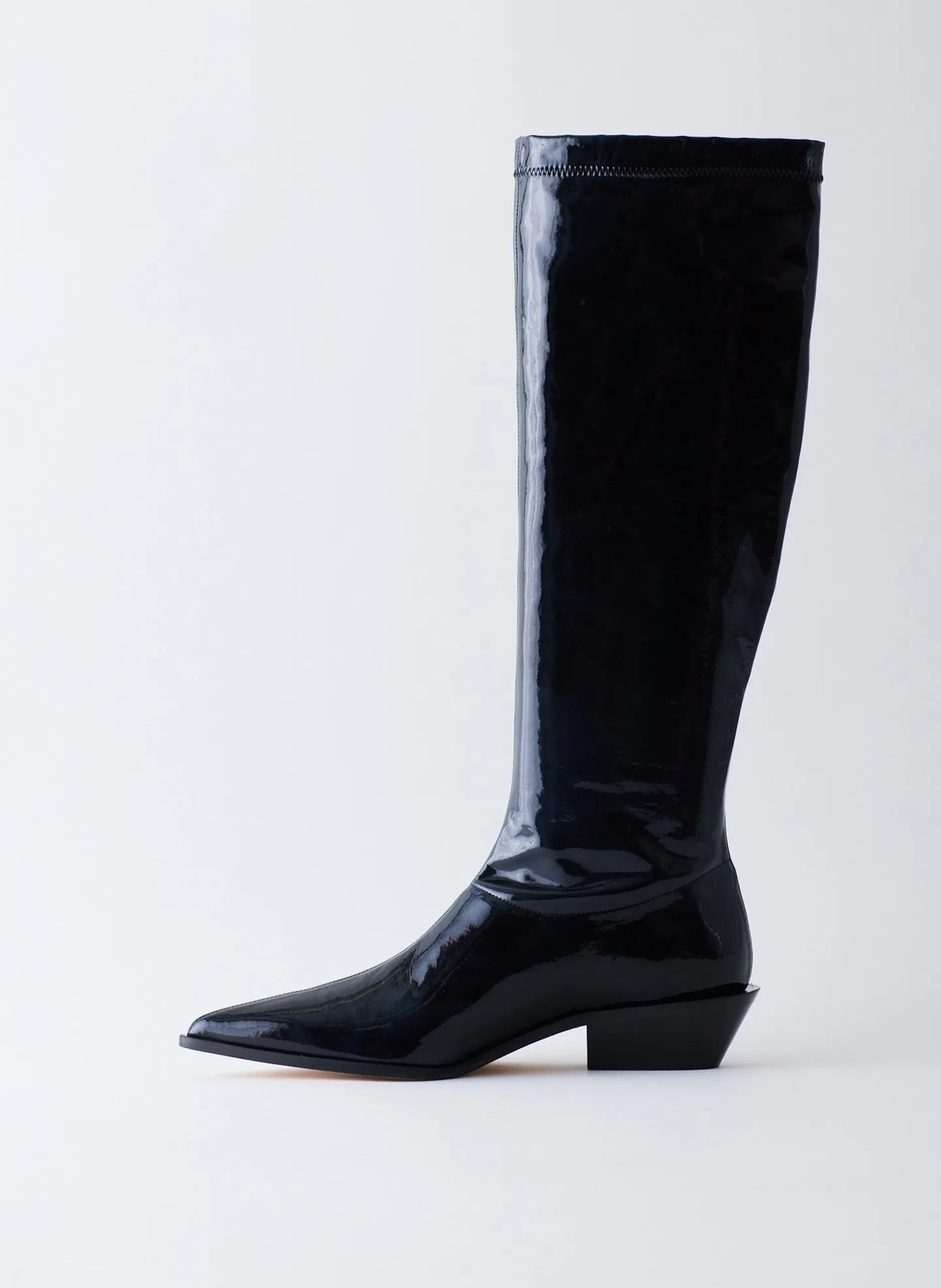 Bronson Faux Patent Leather Boot - Narrow Calf