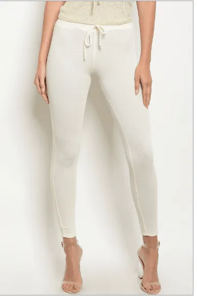 CARMEN'S CREAM ANKLE JOGGER PANTS